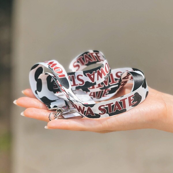 Iowa State Cow Pattern Lanyard (3/4 in. Was 9.99)